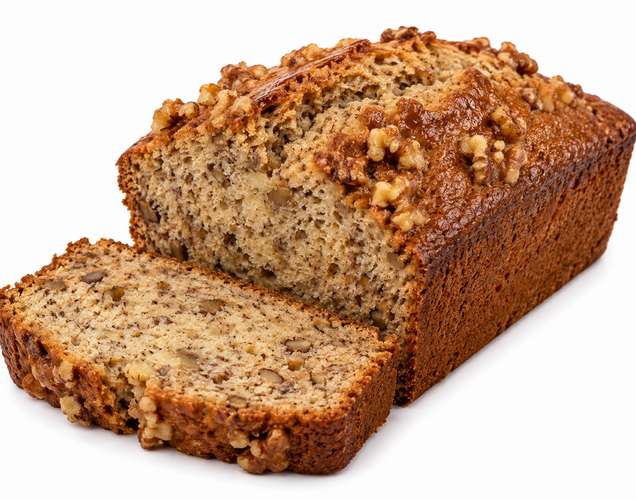 Banana Nut Tea Bread Slice