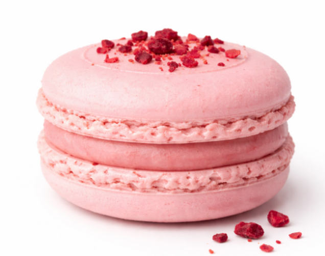 Pink Macaron Iced Latte